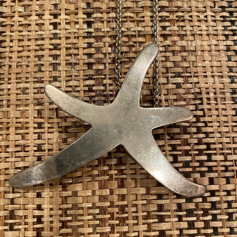 Starfish Necklace on long chain